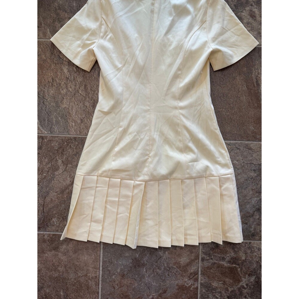 ASTR The Label Pleated Button Mini Dress Yellow Size XS - Picture 9 of 11